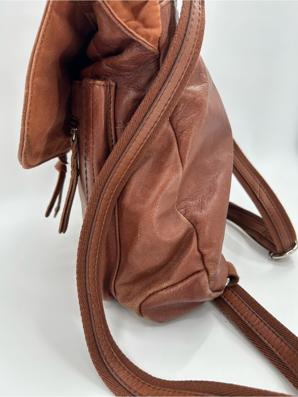 The Sak Convertible Leather Backpack Shoulder Bag - Picture 11 of 16